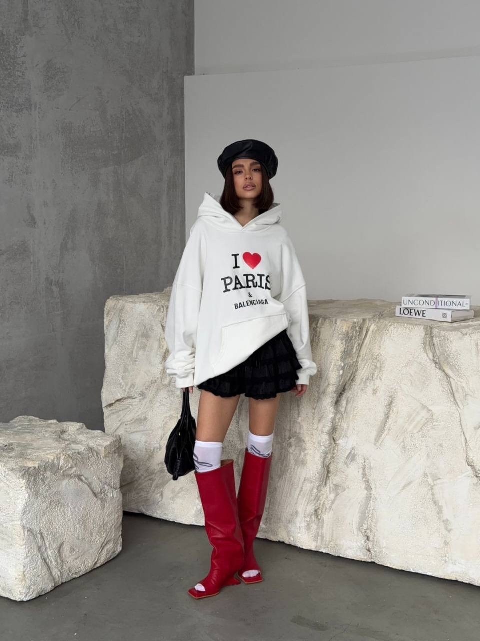 худи оверсайз,худи balenciaga,кофта белая женская,свитшот женская,свитшот толстовка