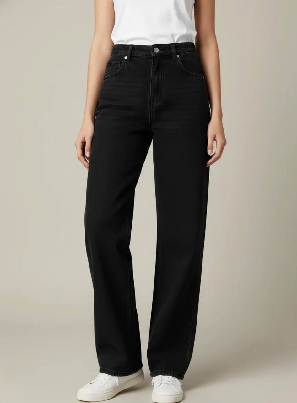 расклешенные джинсы adalae high waist wide leg new look черный,джинсы vitacci je822-4 женский черный,джинсы женские черные,женские прямые джинсы,джинсы женский