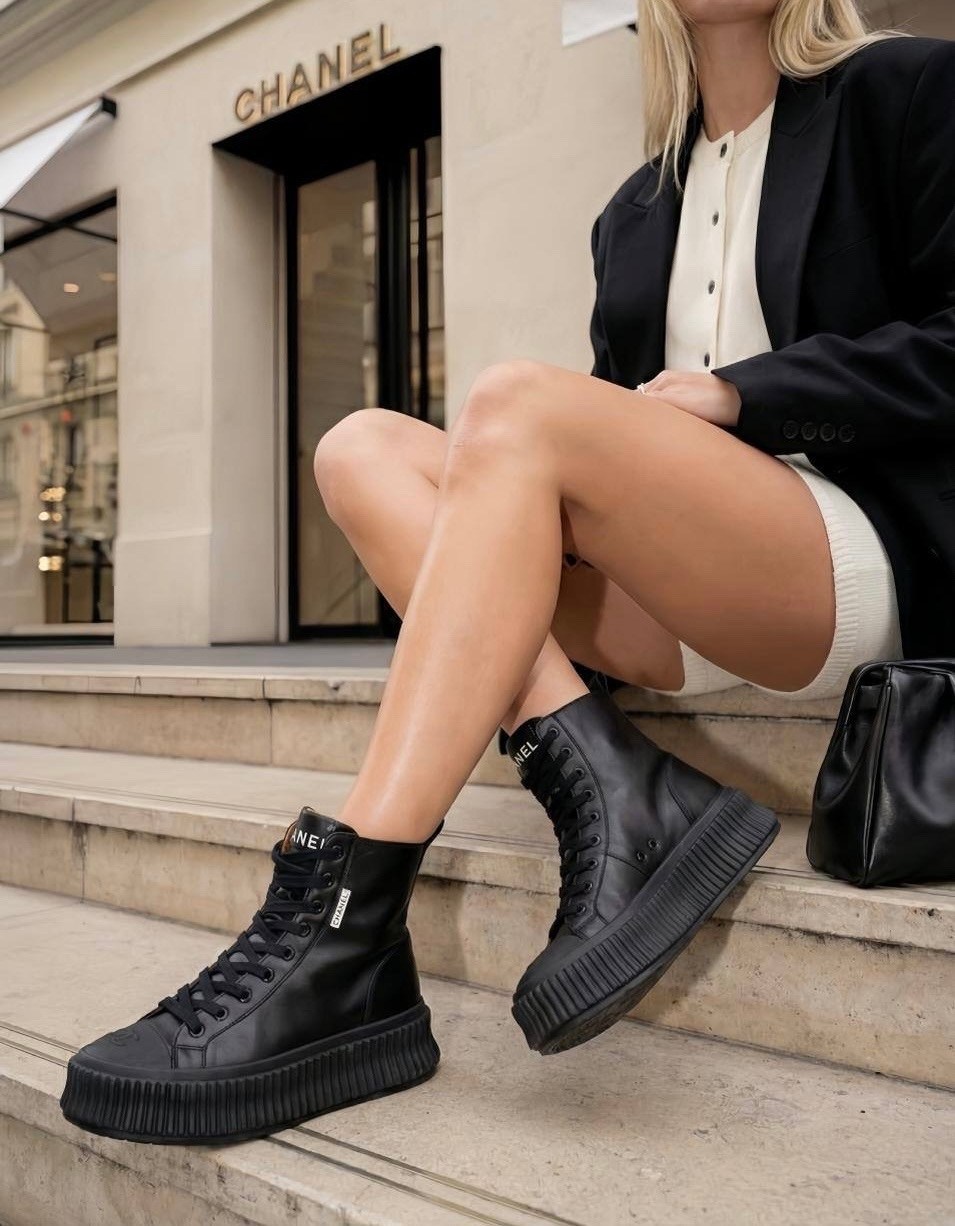 кеды chanel,,кроссовки зимние шанель,кеды шанель женские,ботинки высокие chanel демисезонные