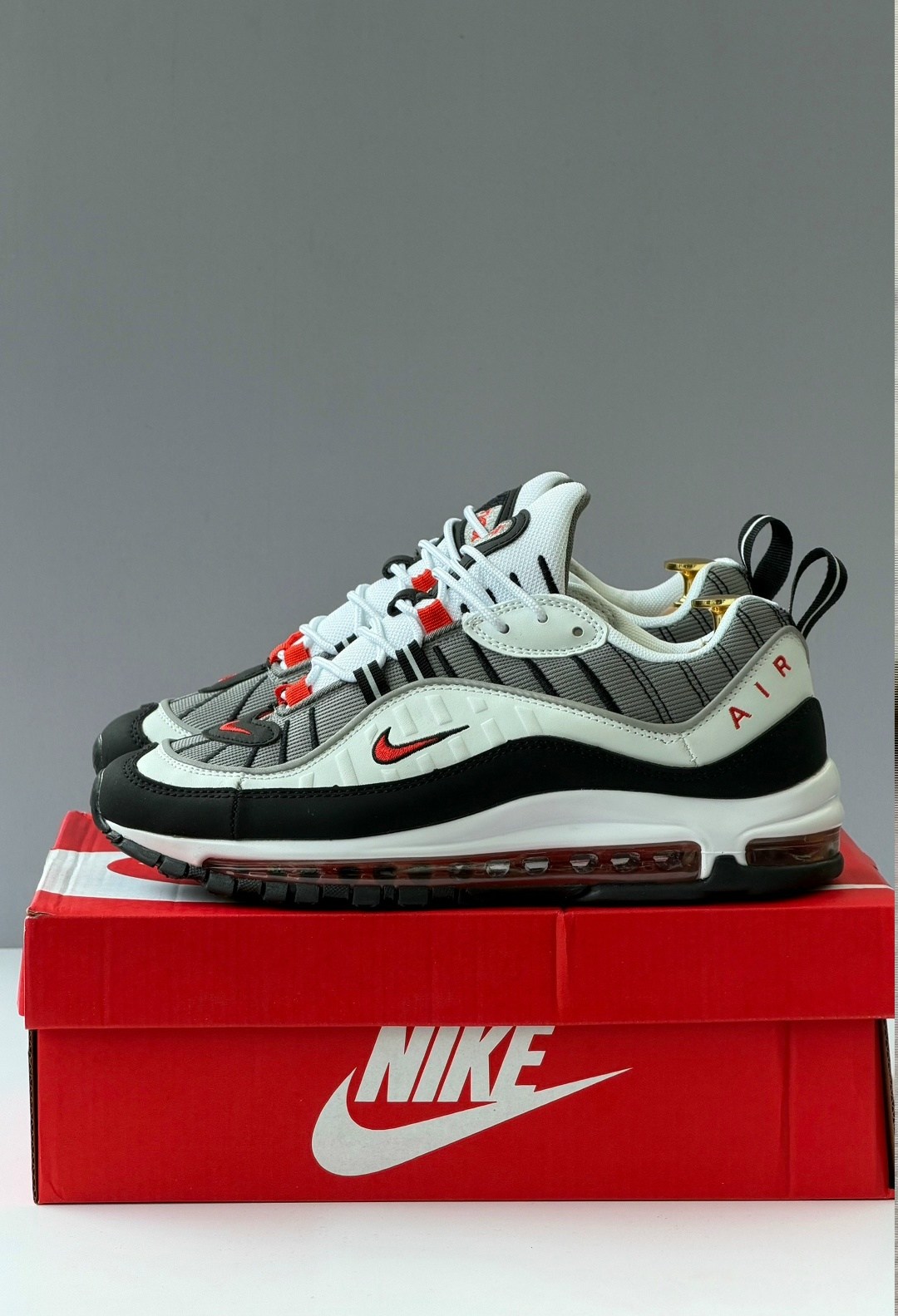 nike air max 98,nike air max 98 solar red,nike air max 98 white,кроссовки,air max 98