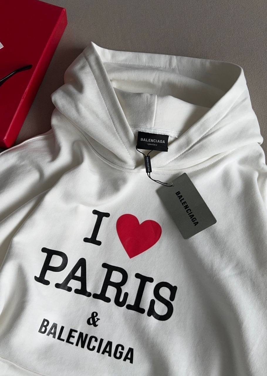 худи оверсайз,худи balenciaga,кофта белая женская,свитшот женская,свитшот толстовка