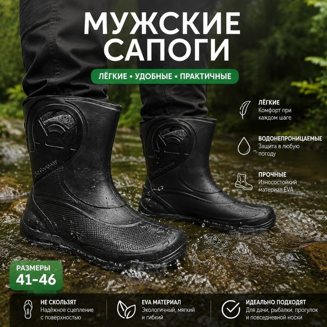 сапоги мужские эва,мужские резиновые сапог,резиновые сапоги,сапоги мужские,сапоги мужские барс эва с-041