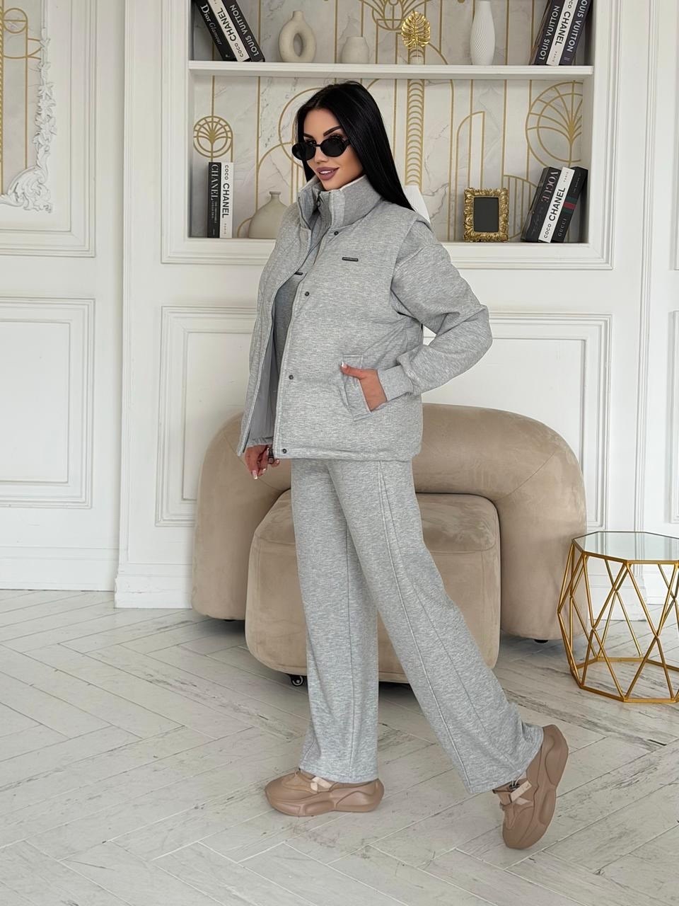 костюм тройка женский,miu miu женский серый костюм тройка premium,костюм тройка с курткой,костюм тройка,костюм теплый