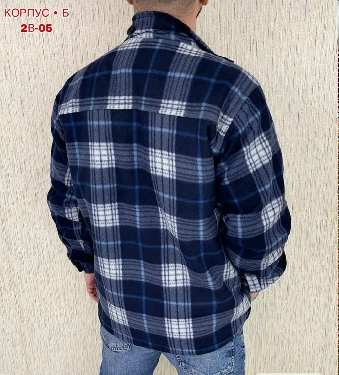 рубашка в клетку теплая h&h fashion,рубашка мужская на флисе,рубашка теплая на флисе,рубашка на флисе,рубашка в клетку теплая на флисе
