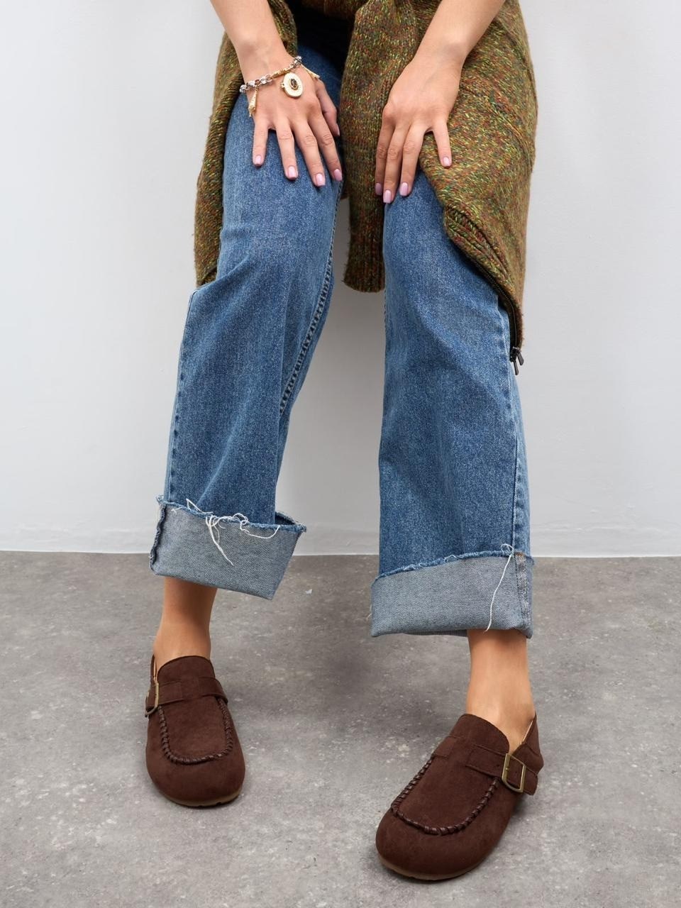 ,мюли лоферы на плоской подошве кожаные повседневные закрытые birkenstock,женская ,обуви,лоферы замша