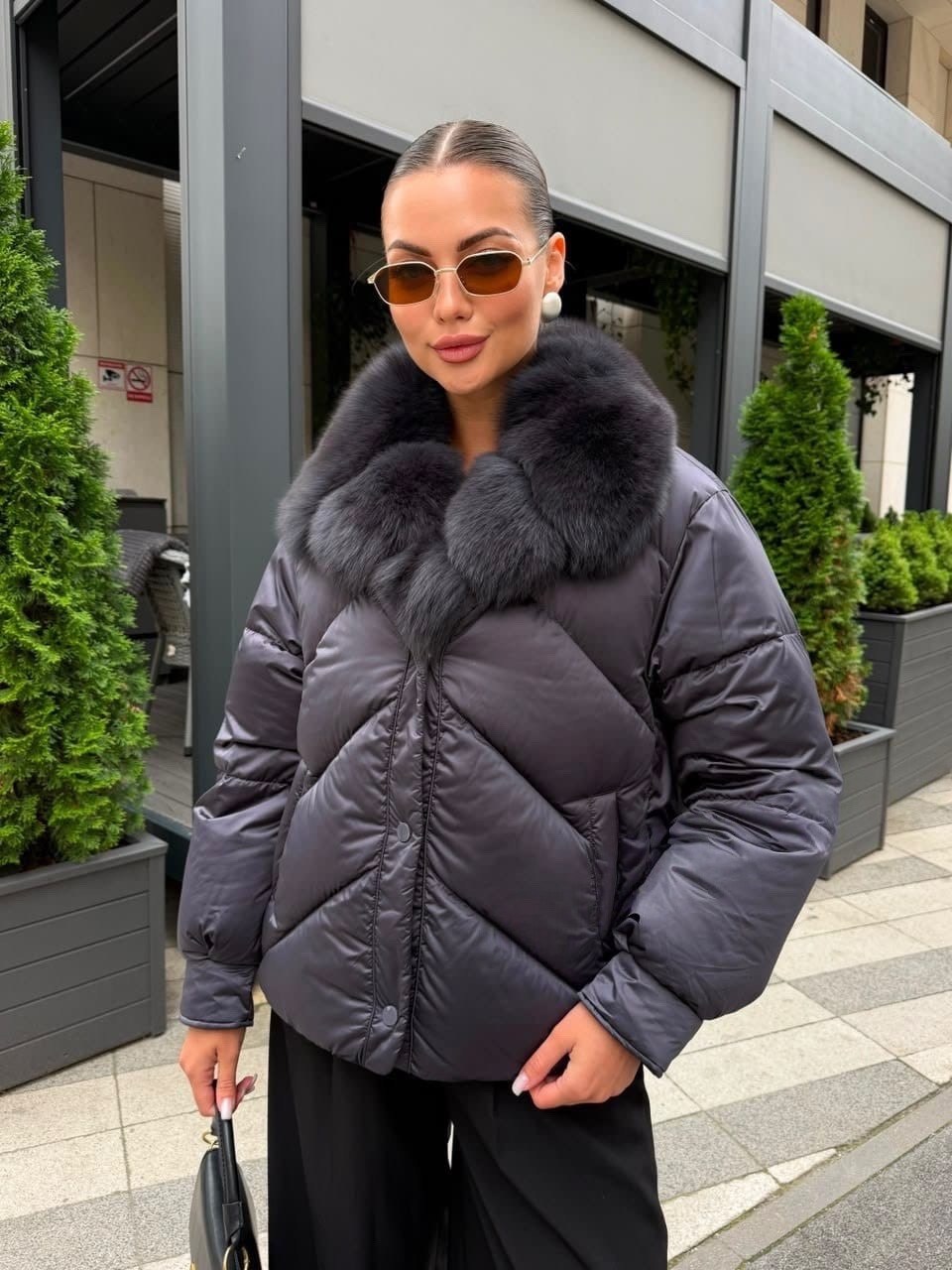 женский пуховик с натуральным мехом max mara premium,пуховик с натуральным мехом,пуховик с мехом,пуховик короткий,пуховик женский с мехом