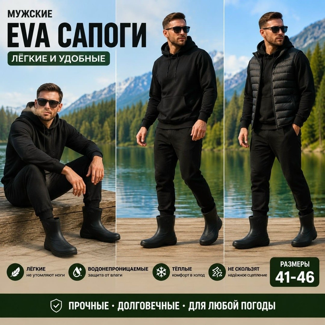 сапоги мужские эва,мужские резиновые сапог,резиновые сапоги,сапоги мужские,сапоги мужские барс эва с-041