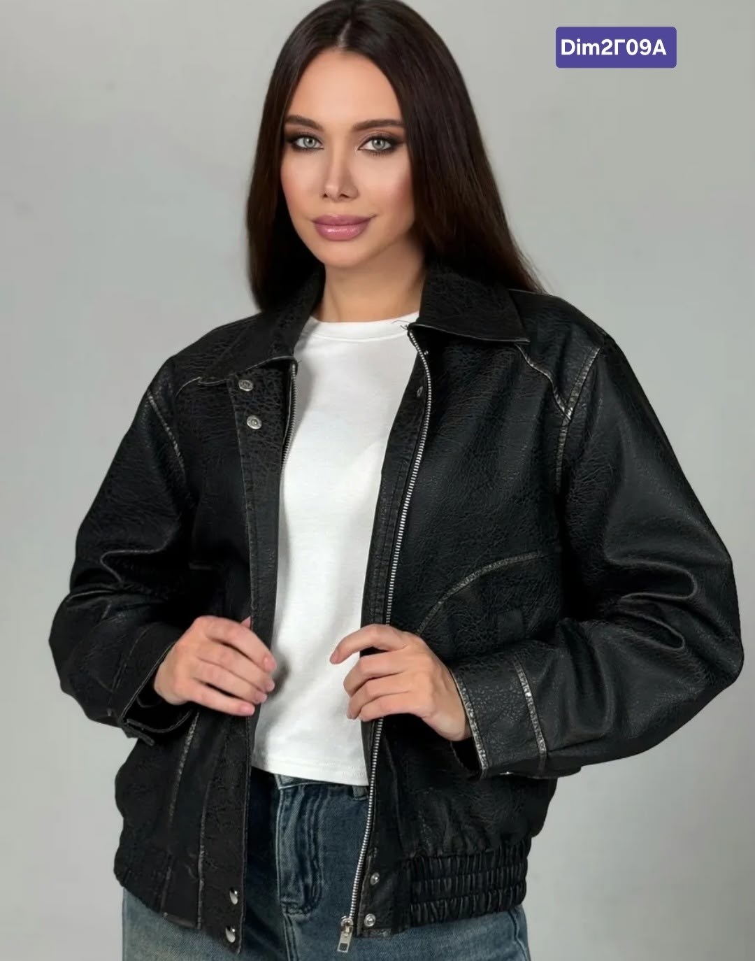 кожаная куртка,косуха из экокожи sh-fashion 203240058,куртка косуха,косуха кожаная,косуха женская