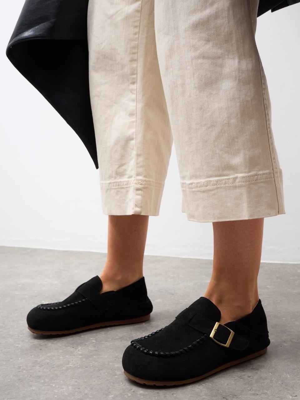 ,мюли лоферы на плоской подошве кожаные повседневные закрытые birkenstock,женская ,обуви,лоферы замша
