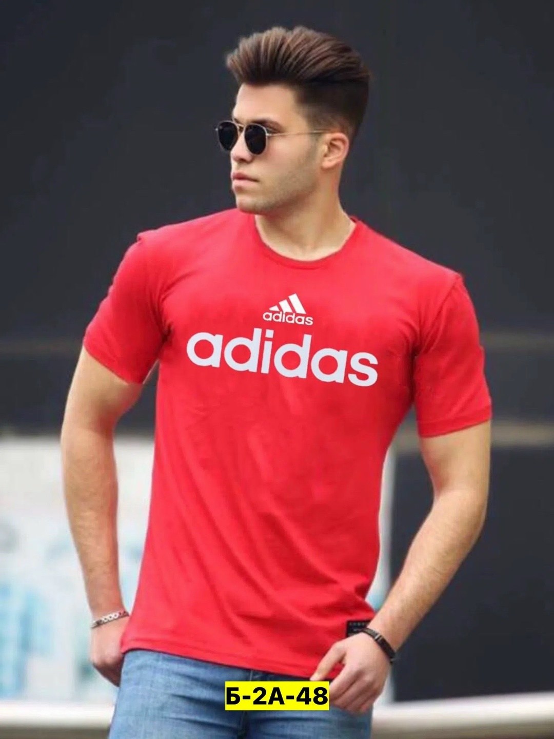 мужская футболка adidas,adidas performance,adidas красный,мужской футболка,футболки адидас