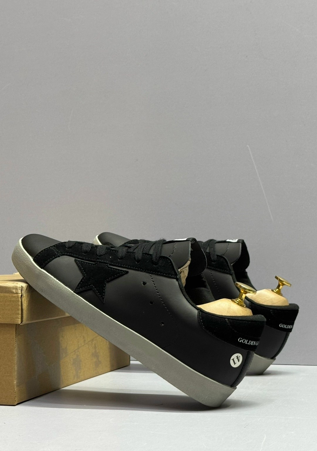 ,кроссовки golden goose,кеды golden goose,golden goose кеды hi star на платформе черный,golden goose super star