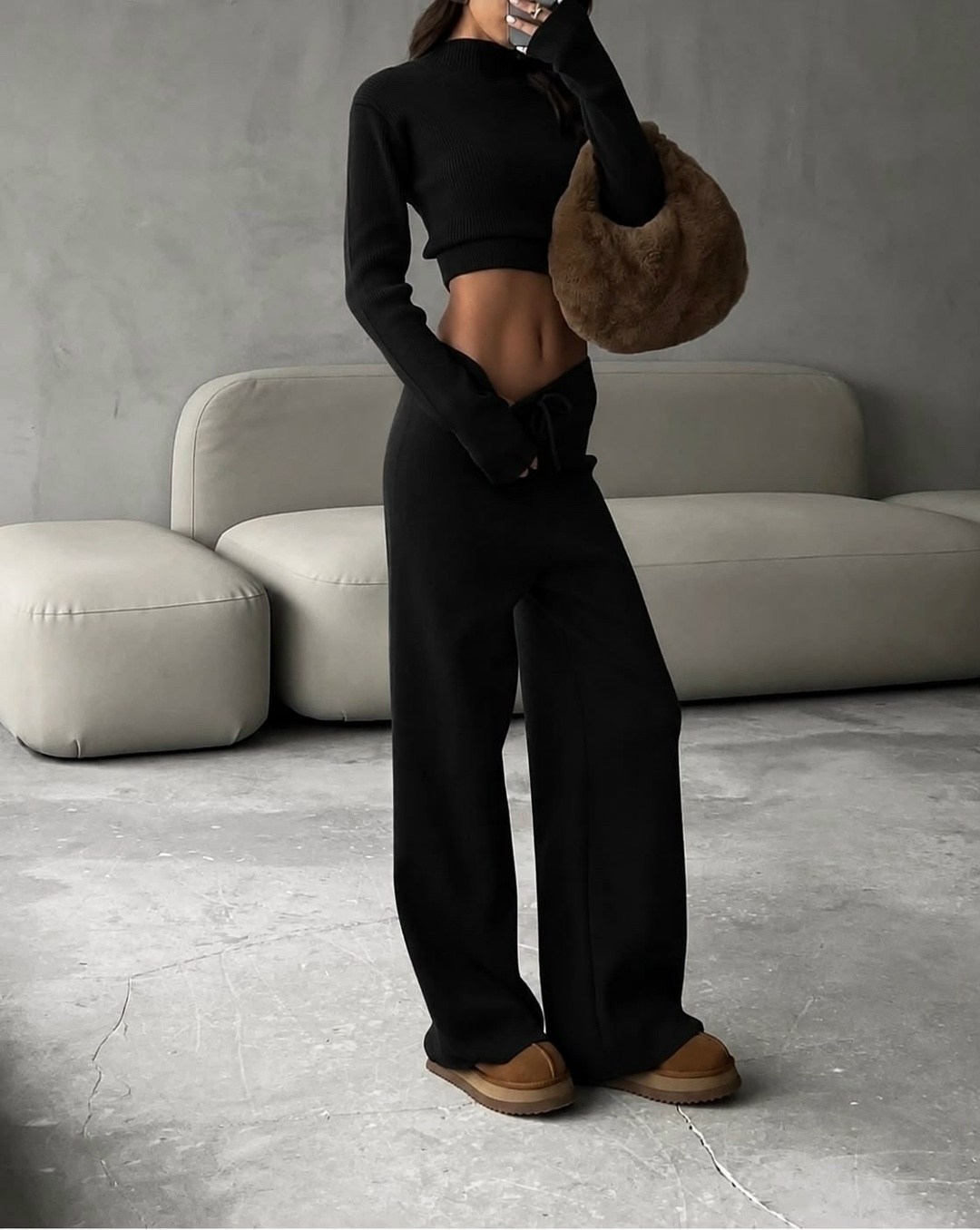 костюм трикотажный вязаный olivia luxe wear,трикотажный костюм,бежевый кашемировый костюм,костюм трикотажный вязаный olivia luxe wear цвет молочный,вязаные костюмы