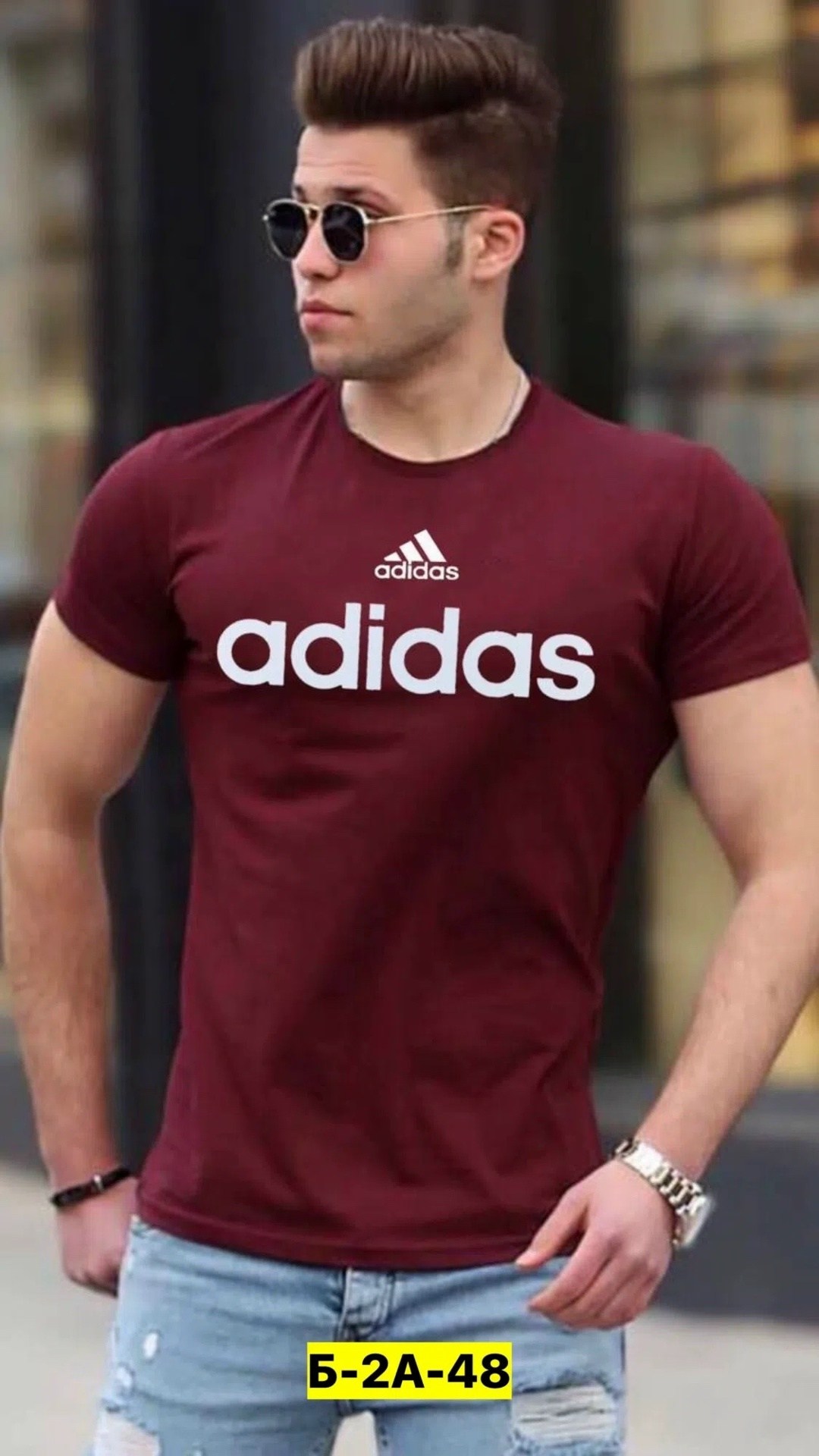 мужская футболка adidas,adidas performance,adidas красный,мужской футболка,футболки адидас