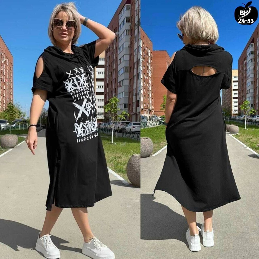 платье женское больших размеров,платье женская,платье туника,платье с капюшоном,стильное платье