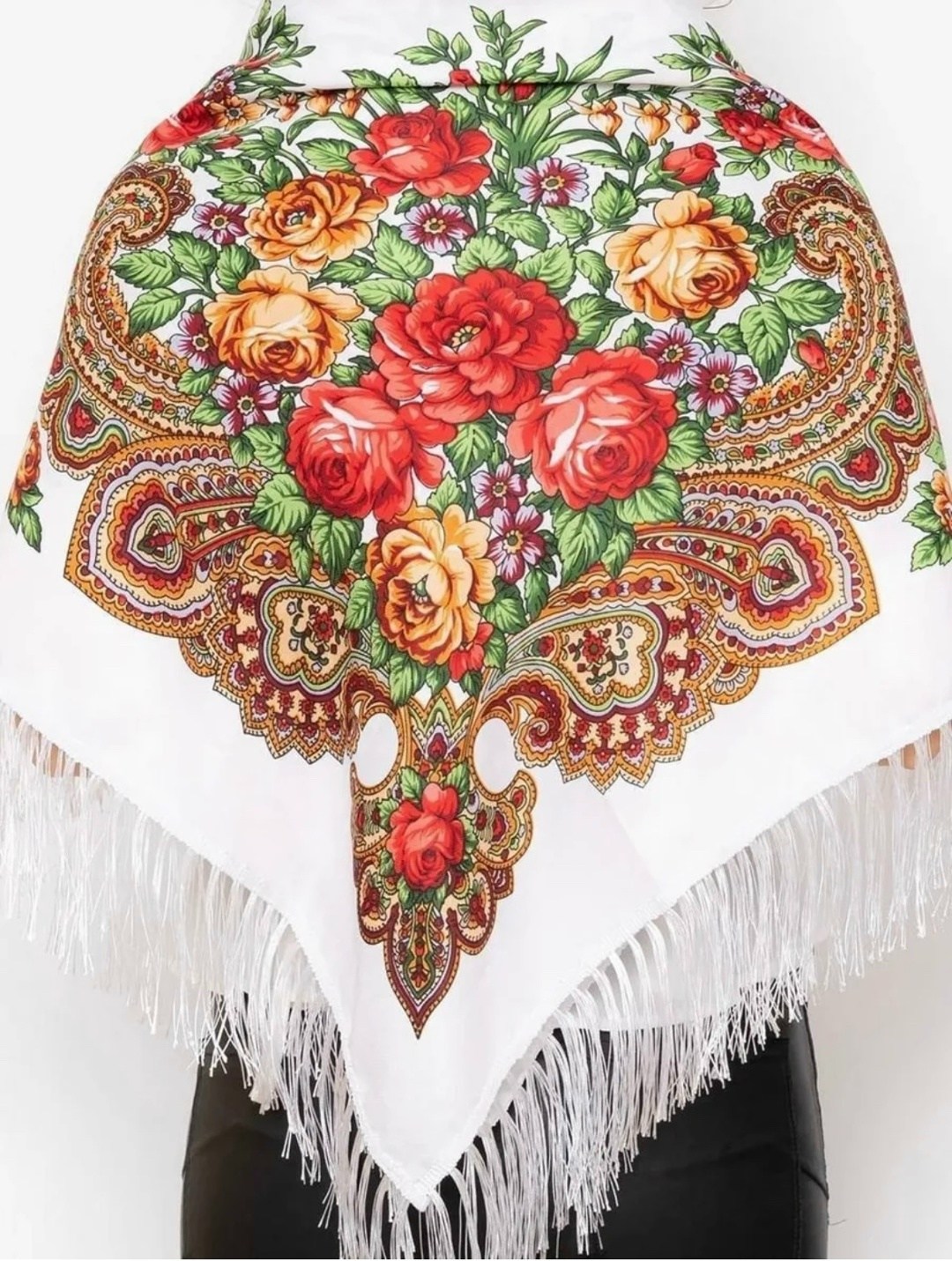 платок женский теплый,павлопосадский платок,платки павловопосадские,платка,платки с бахромой