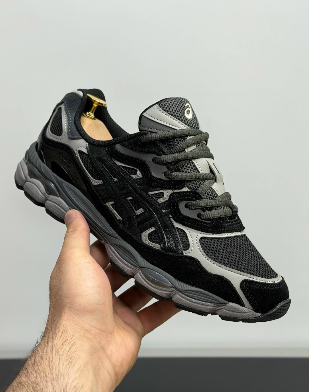 мужские кроссовки asics,кроссовки asics gel-nyc,кроссовки asics,спортивные кроссовки asics gel nyc asics цвет серый черный,кроссовки asics gel
