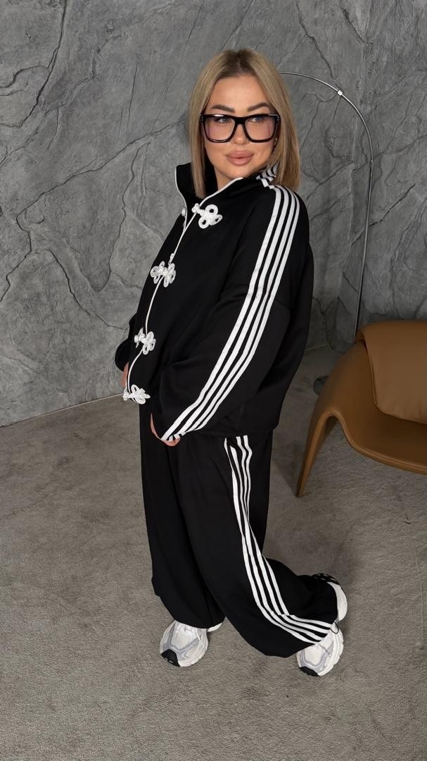 спортивный костюм больших размеров с брюками паллацо janna collection,костюм спортивный женский,спортивный костюм больших размеров спорт шик lecalolady,костюм женский,спортивный костюм больших размеро