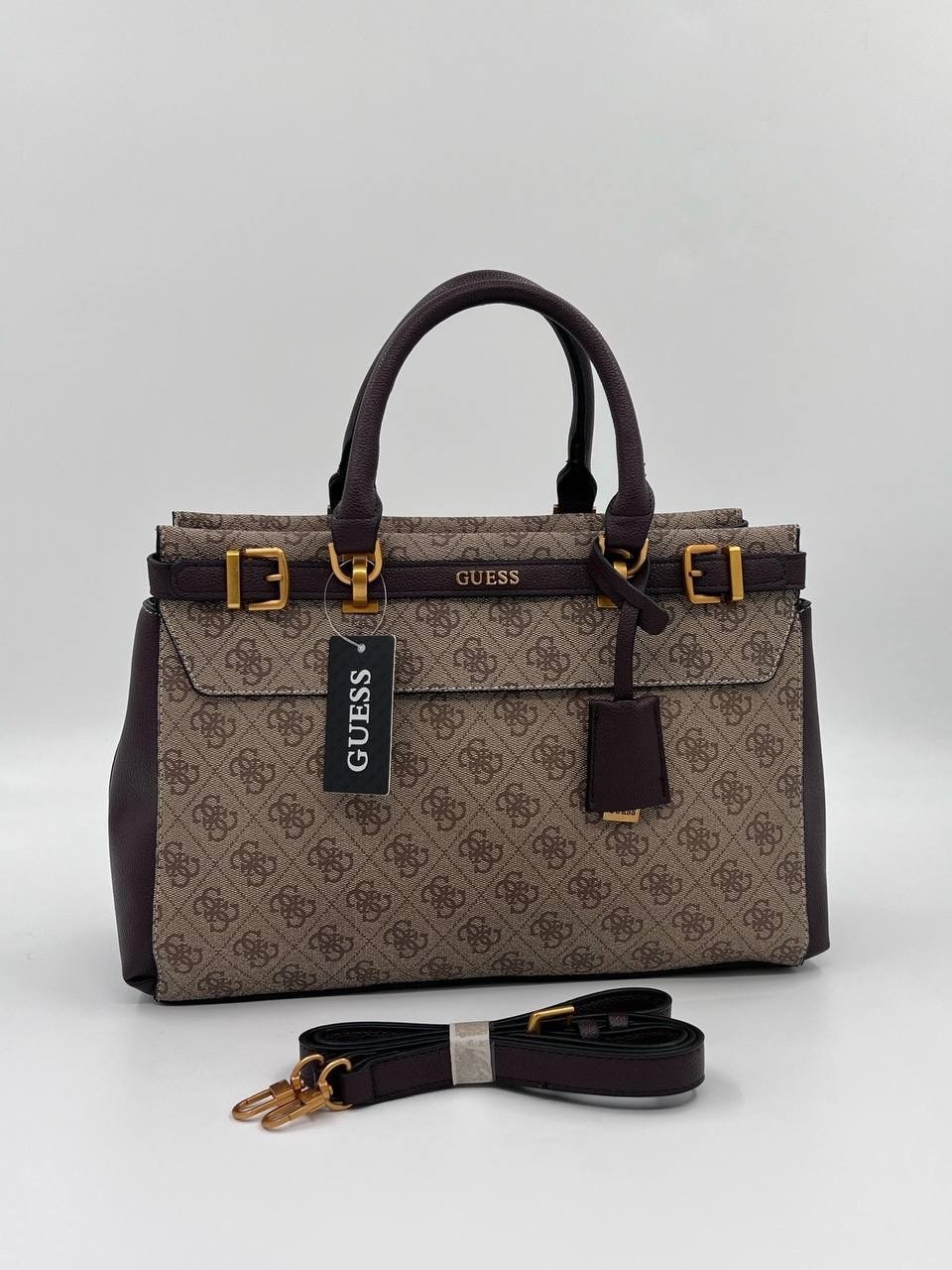 сумка guess оригинал женская,сумка женская guess,сумка guess,сумка женская guess hwss8396060 серо-коричневая,сумка guess большая