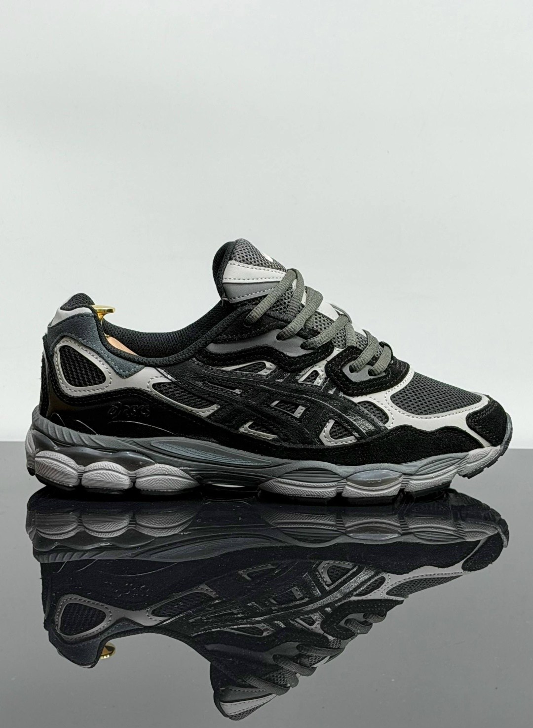 мужские кроссовки asics,кроссовки asics gel-nyc,кроссовки asics,спортивные кроссовки asics gel nyc asics цвет серый черный,кроссовки asics gel