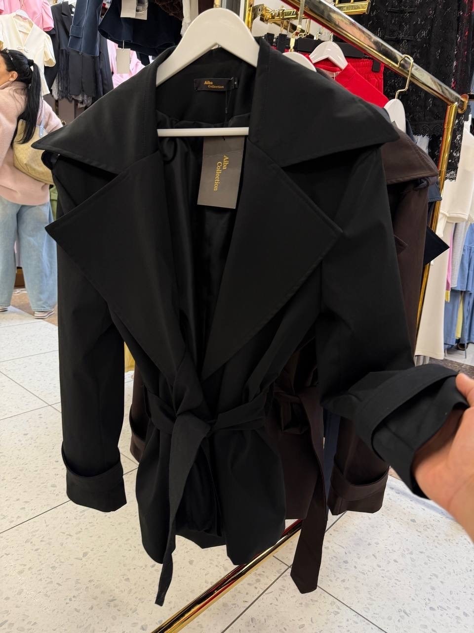 тренч charuel,тренч,тренч плащ,тренч женский,тренч короткий