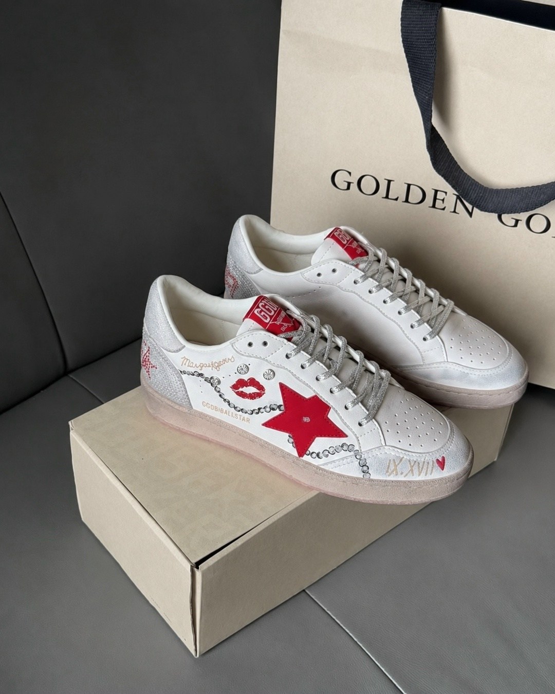 кроссовки golden goose,golden goose кеды ball star желтый,кроссовки golden goose ball-star low белый красный,golden goose ball star,