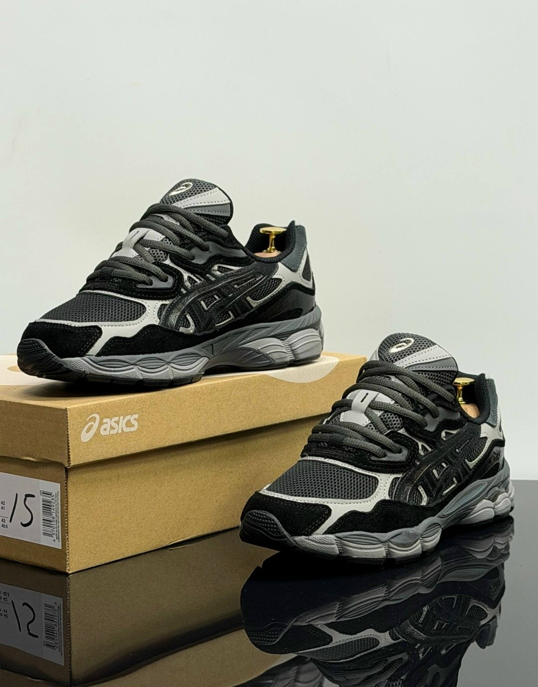 мужские кроссовки asics,кроссовки asics gel-nyc,кроссовки asics,спортивные кроссовки asics gel nyc asics цвет серый черный,кроссовки asics gel