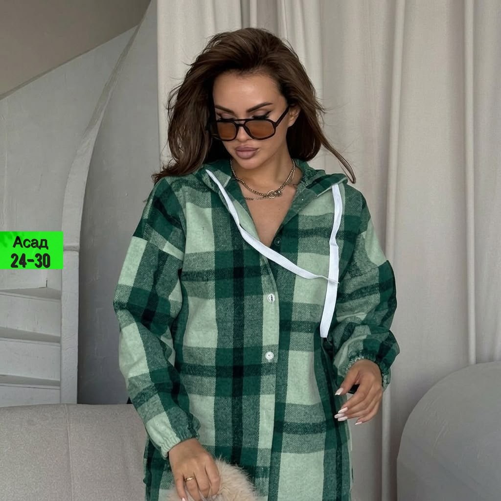 рубашка оверсайз теплая в клетку удлиненная amy store,рубашка теплая в клетку с капюшоном,рубашка женская в клетку теплая оверсайз,рубашка женская,рубашка в клетку тёплая женская