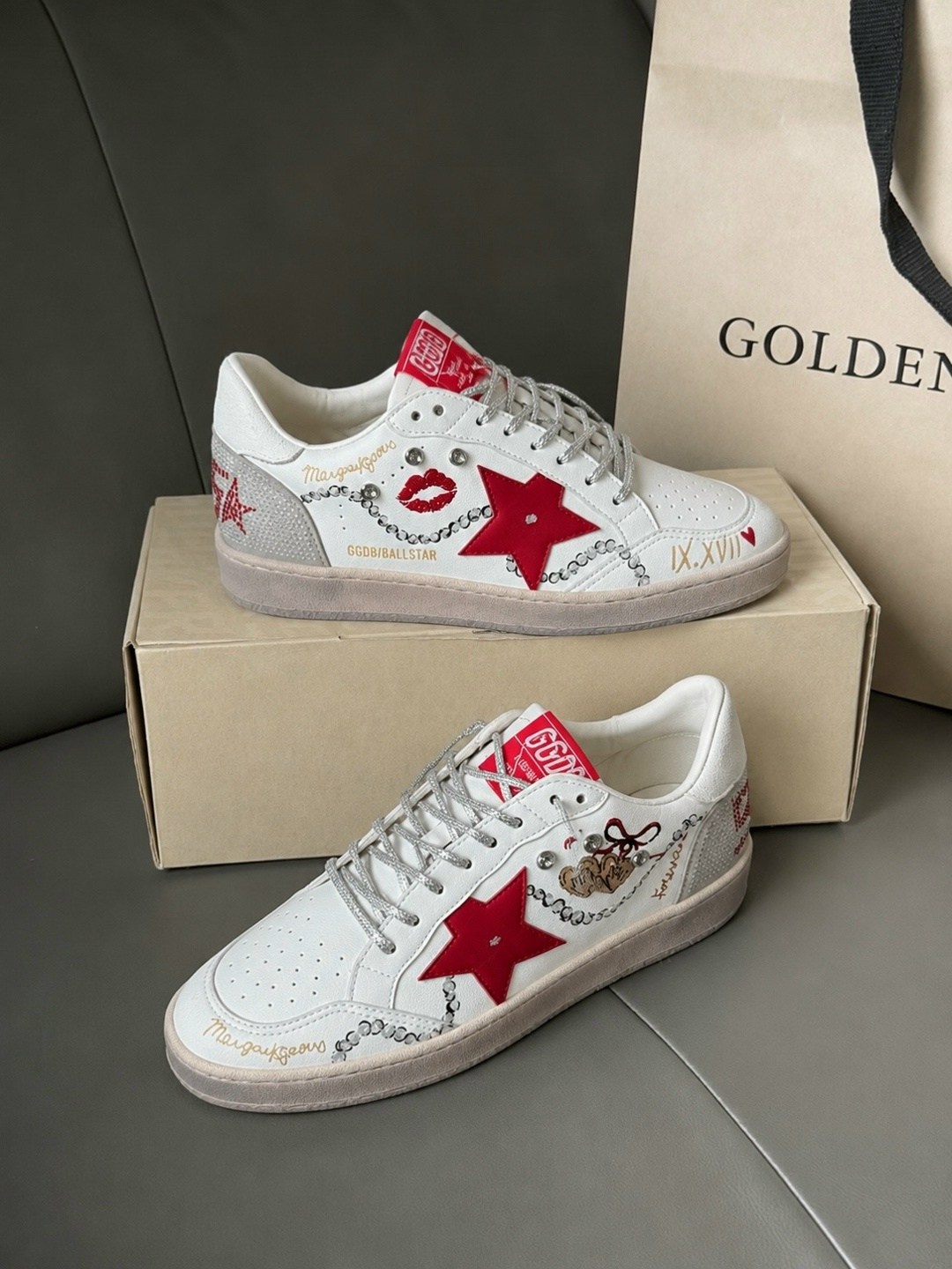 кроссовки golden goose,golden goose кеды ball star желтый,кроссовки golden goose ball-star low белый красный,golden goose ball star,