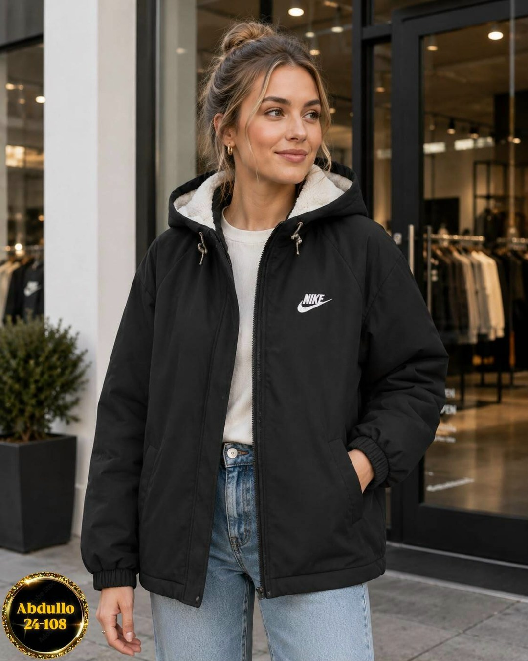 куртка женская утепленная nike 477161-010,женская куртка nike,женская куртка nike sportswear windrunner,куртка женская демисезонная,куртка женская