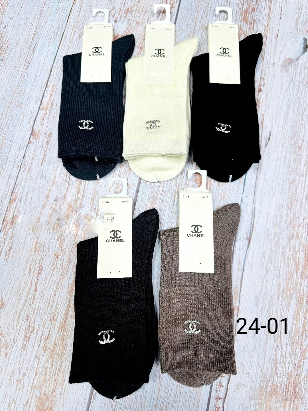 женские носки набор 5 пар,носки chanel,носки женские,носки модная,носки шанель