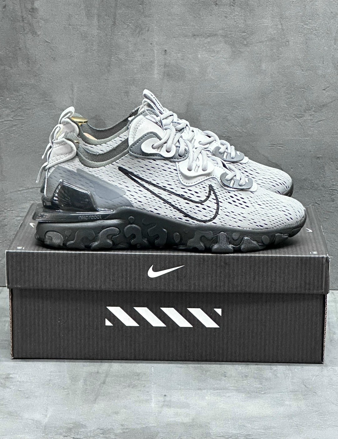 кроссовки nike react vision,nike react vision,nike react element 55,кроссовки nike react vision vast grey,nike nike react vision серые