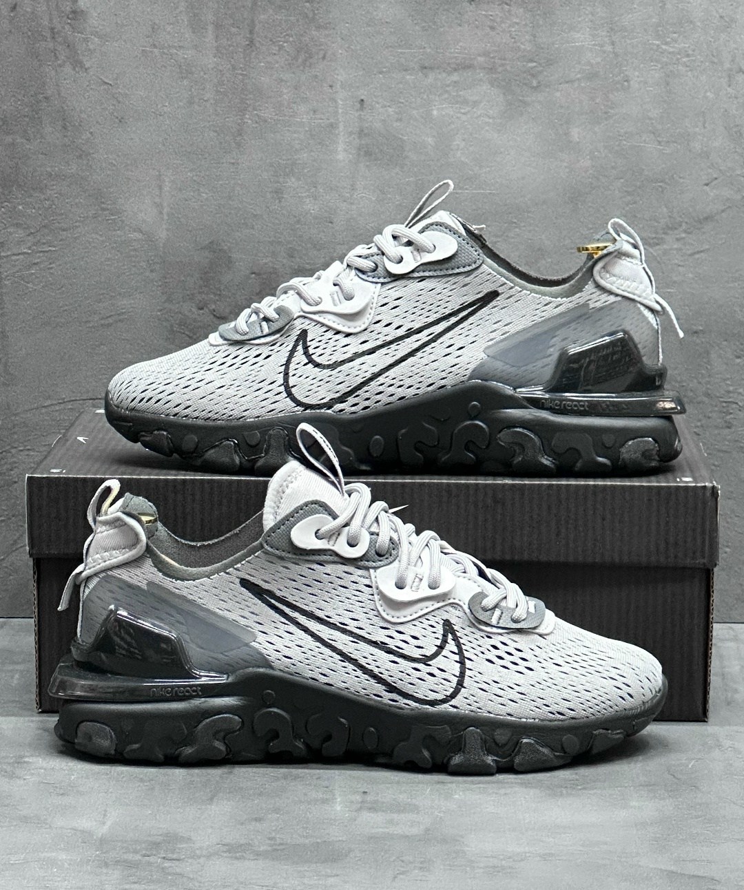 кроссовки nike react vision,nike react vision,nike react element 55,кроссовки nike react vision vast grey,nike nike react vision серые