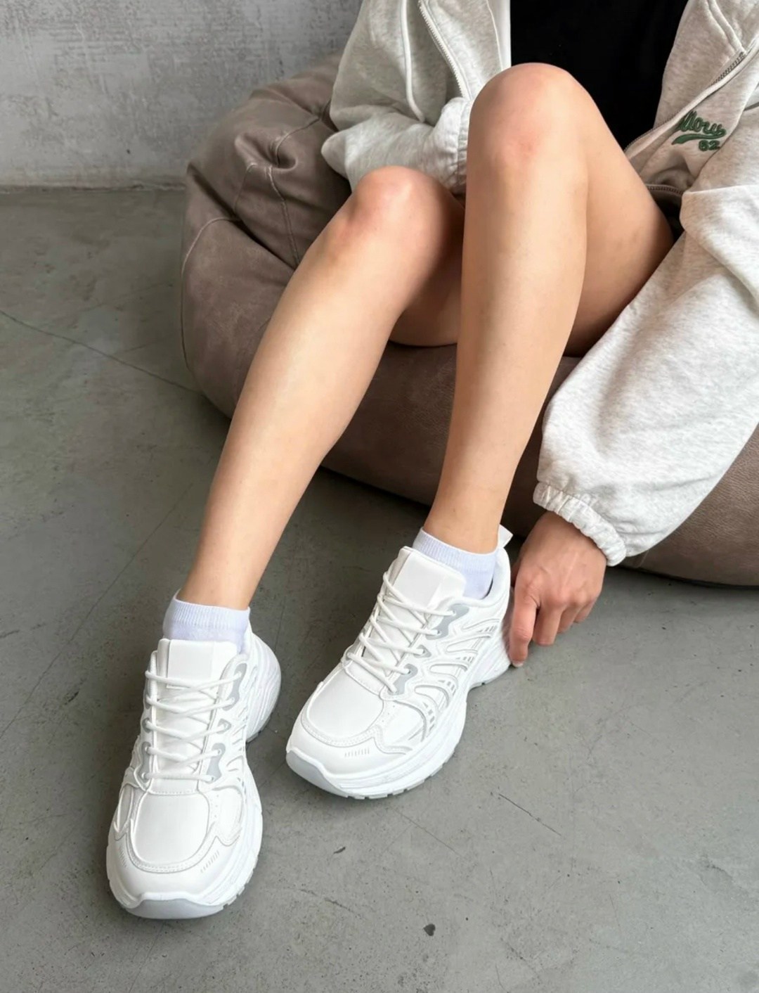 “кроссовки белые popular fashion” s893d,кроссовки женские белые,кроссовки белые,кроссовки женские,кроссовки женские белые спортивные на высокой подошве perfectium 225920045