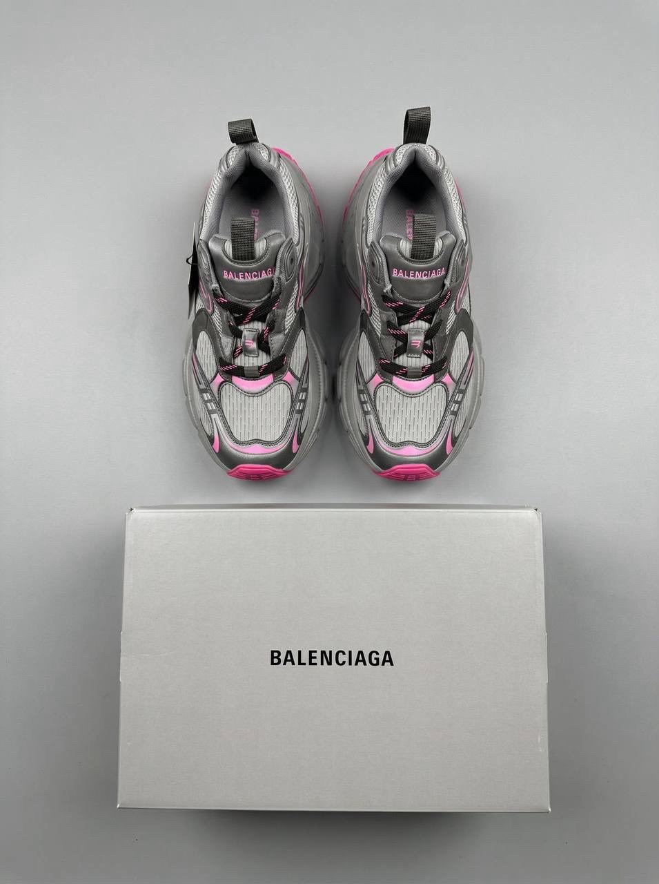 женские кроссовки balenciaga,женские кроссовки balenciaga 3xl серебристые с розовым,кроссовки balenciaga,спортивная  в стиле balenciaga cargo sneaker,кроссовки женские balenciaga арт. 10468860