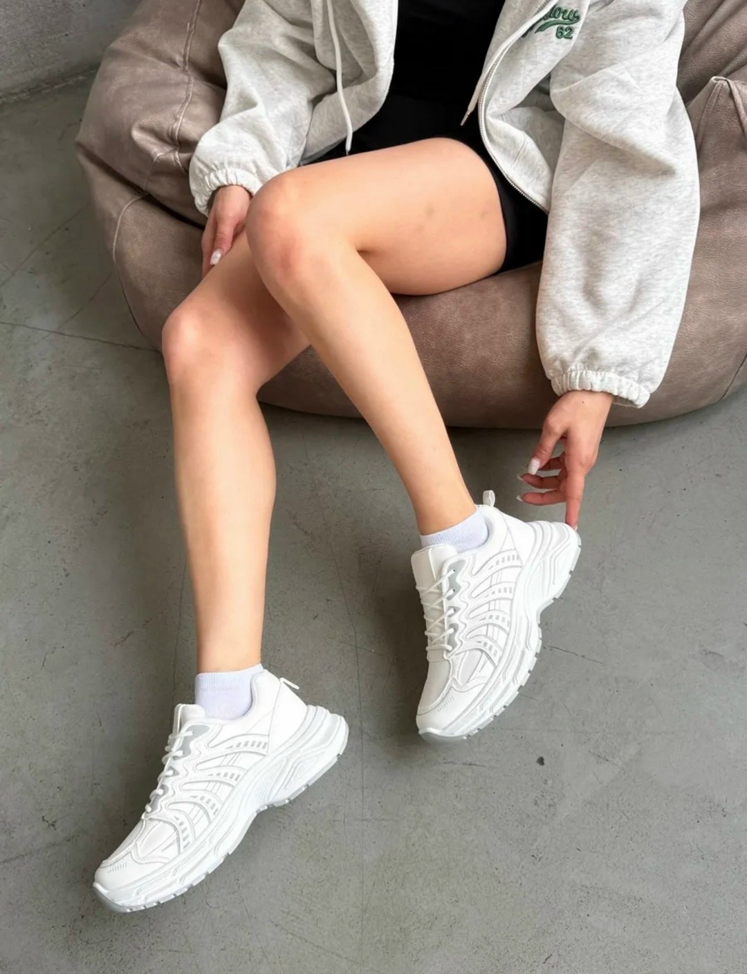 “кроссовки белые popular fashion” s893d,кроссовки женские белые,кроссовки белые,кроссовки женские,кроссовки женские белые спортивные на высокой подошве perfectium 225920045