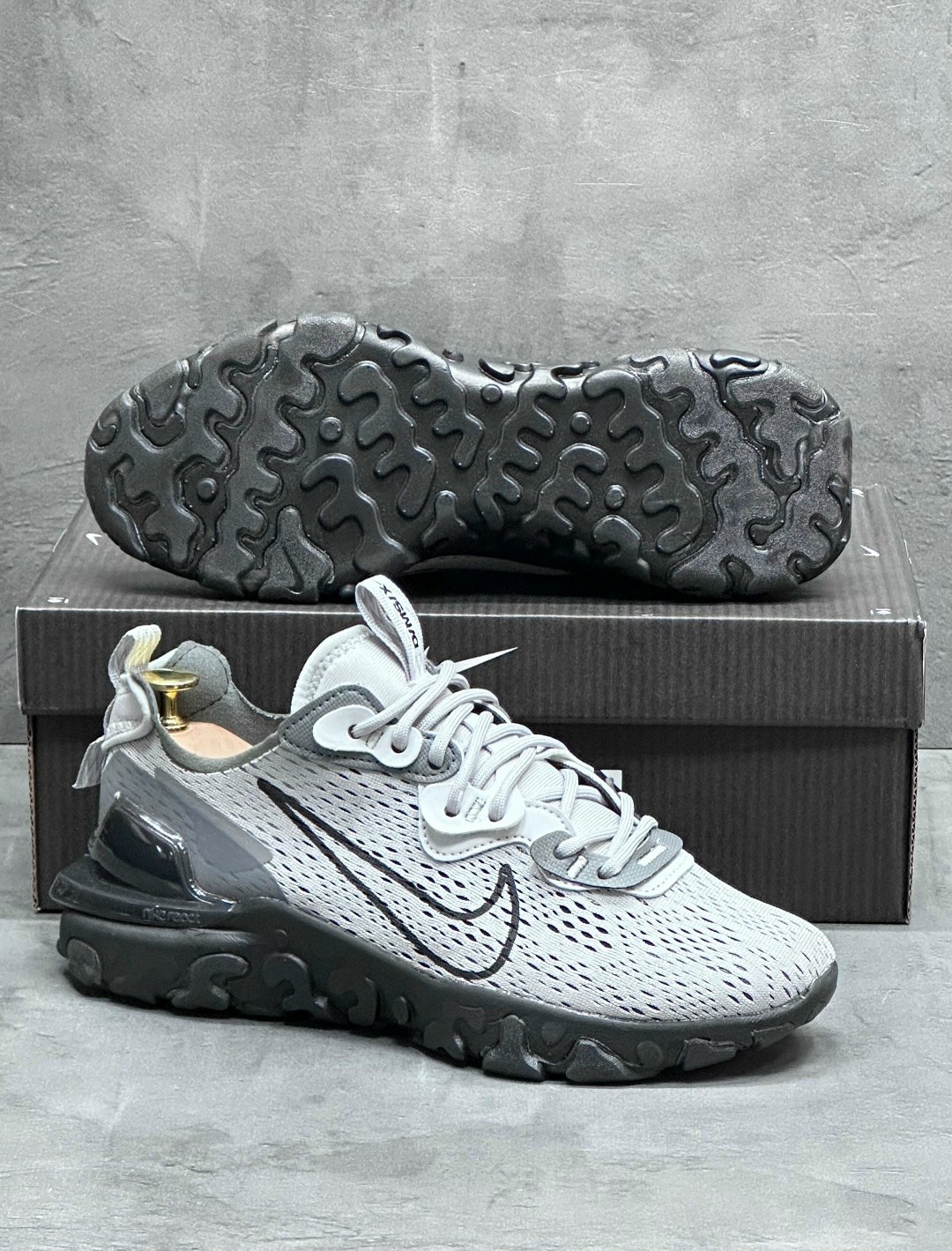 кроссовки nike react vision,nike react vision,nike react element 55,кроссовки nike react vision vast grey,nike nike react vision серые