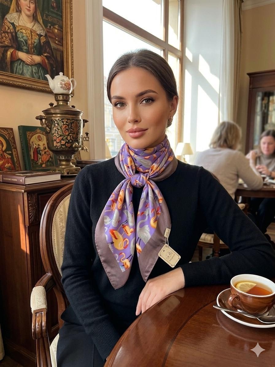 шарф платок,платки шелк,платок женский шелковый,модные образы,шелковые платки