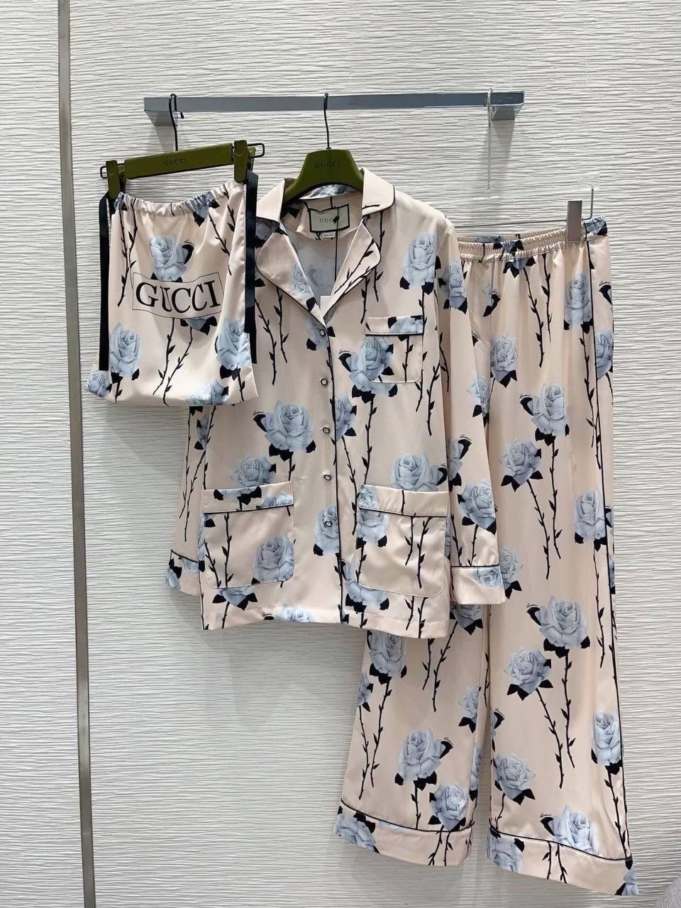 женская пижама,пижамные костюмы,пижама для женщин,пижама gucci,костюм в пижамном стиле