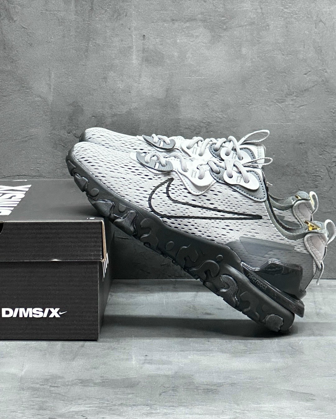 кроссовки nike react vision,nike react vision,nike react element 55,кроссовки nike react vision vast grey,nike nike react vision серые