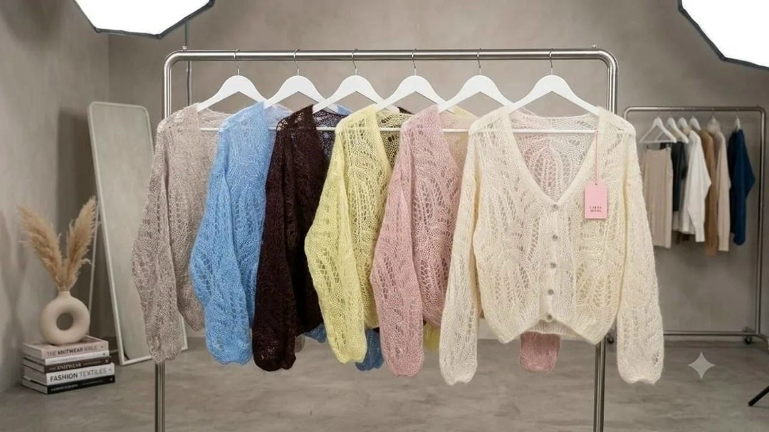 вязаный кардиган,ажурный кардиган jean cardigan вязаный спицами сверху (johanna gehrisch),вязаная кофта,кардиган,кардиган спицами