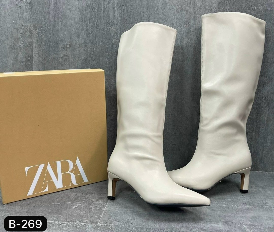 сапоги зара,сапоги zara,сапоги женские,,сапоги трубы на каблуке