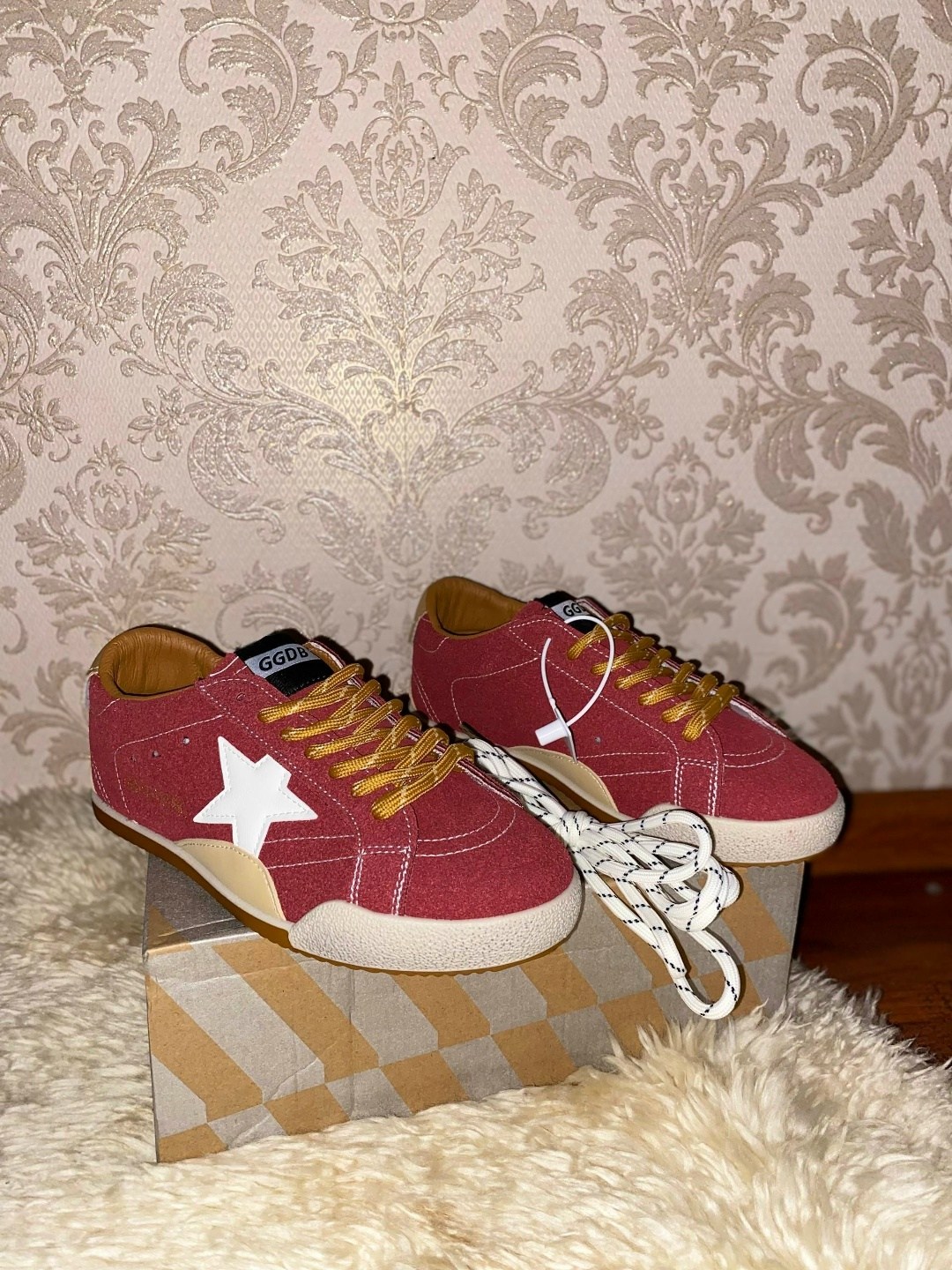 кроссовки golden goose ball star,кроссовки golden goose,,кеды golden goose,кеды голден гус красные