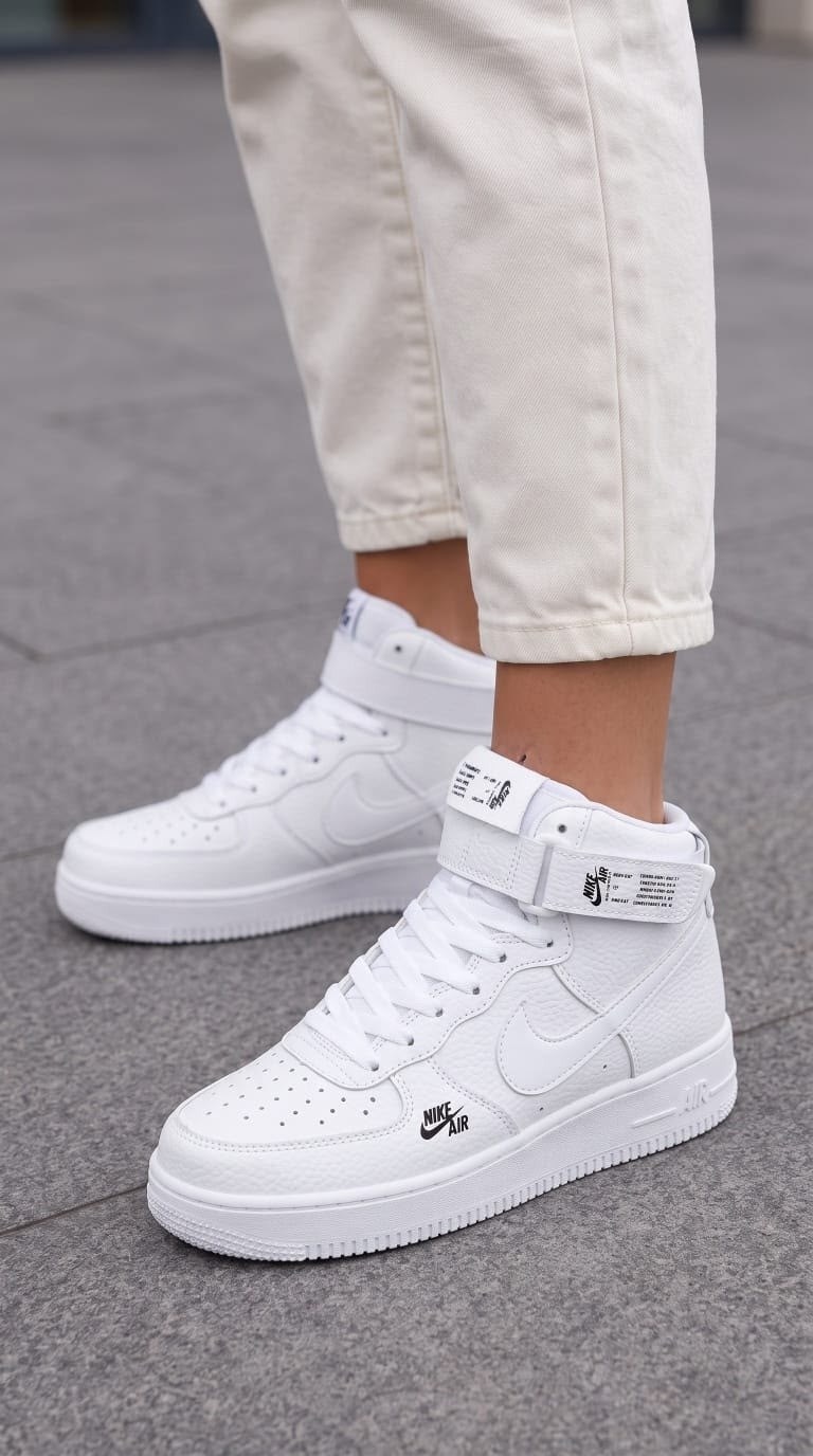 кросcовки nike air force 1,кроссовки,nike air force 1 mid white,зимние кроссовки мужские найк белые аир форсе,кроссовки белые nike air force 1