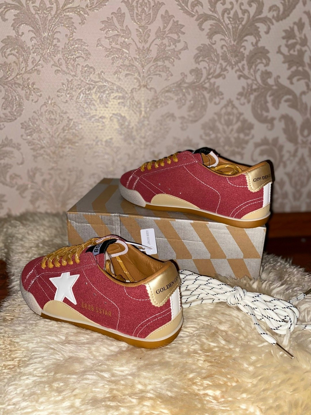 кроссовки golden goose ball star,кроссовки golden goose,,кеды golden goose,кеды голден гус красные