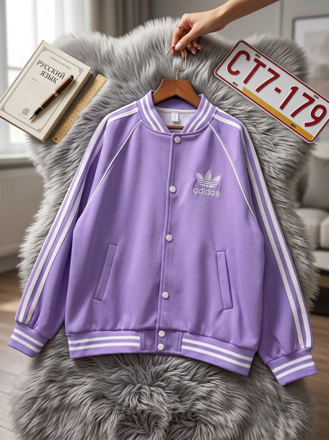 кофта бомбер,куртка бомбер,бомбер женский,олимпийка sst adidas originals фиолетовый,лёгкая куртка