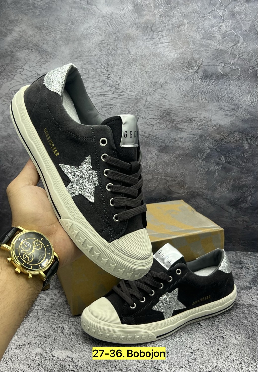 ,golden goose кеды hi star на платформе черный, спортивные,кроссовки golden goose,повседневная