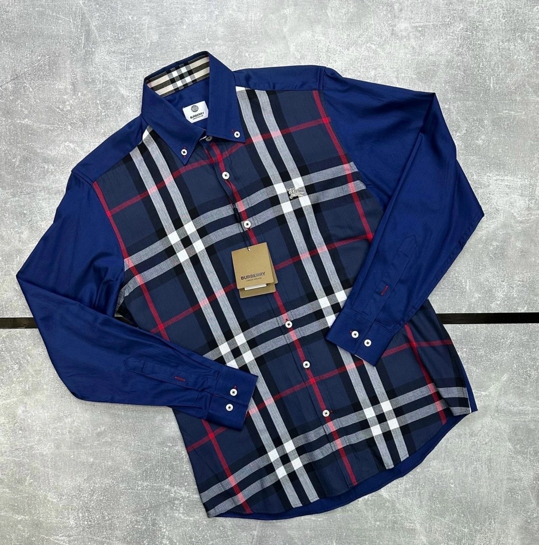 рубашка burberry мужская,рубашка burberry,рубашка барбери,рубашка барбери синяя,барбери рубашка темно синяя