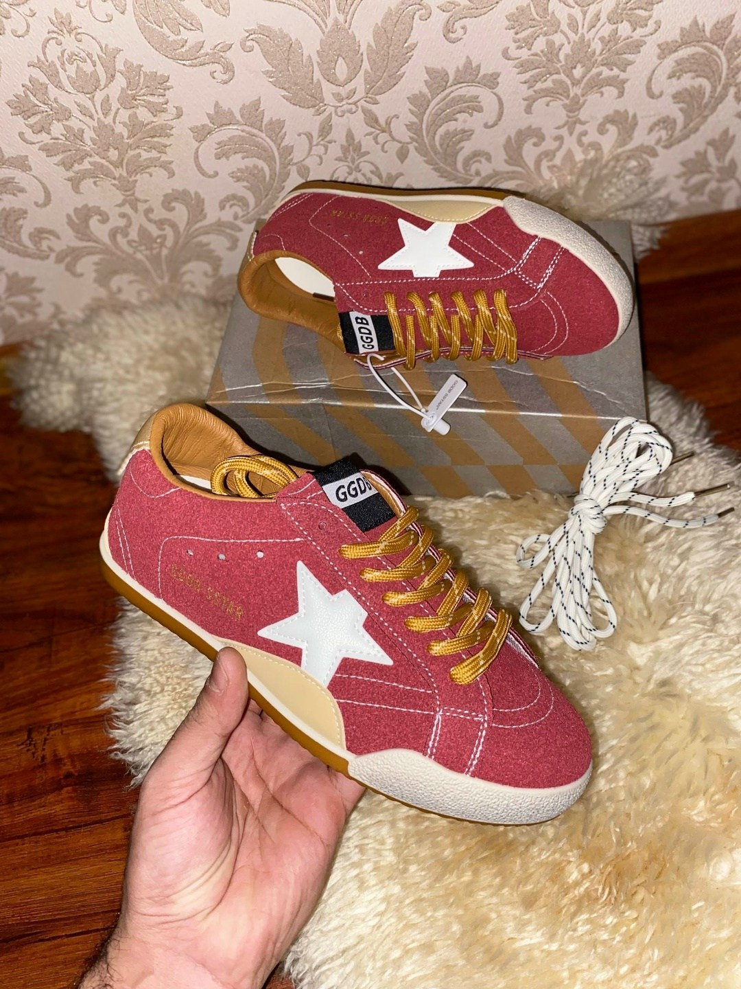 кроссовки golden goose ball star,кроссовки golden goose,,кеды golden goose,кеды голден гус красные