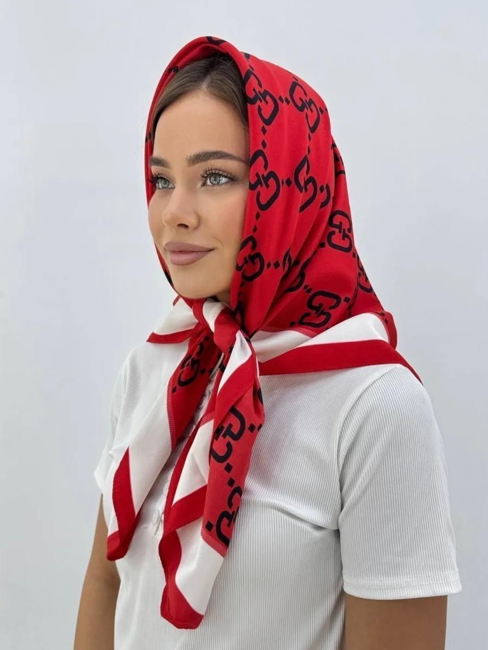 платок шелковый на голову,платок косынка на голову и шею,женский платок,платки и шарфы,платок шелковый на голову шею