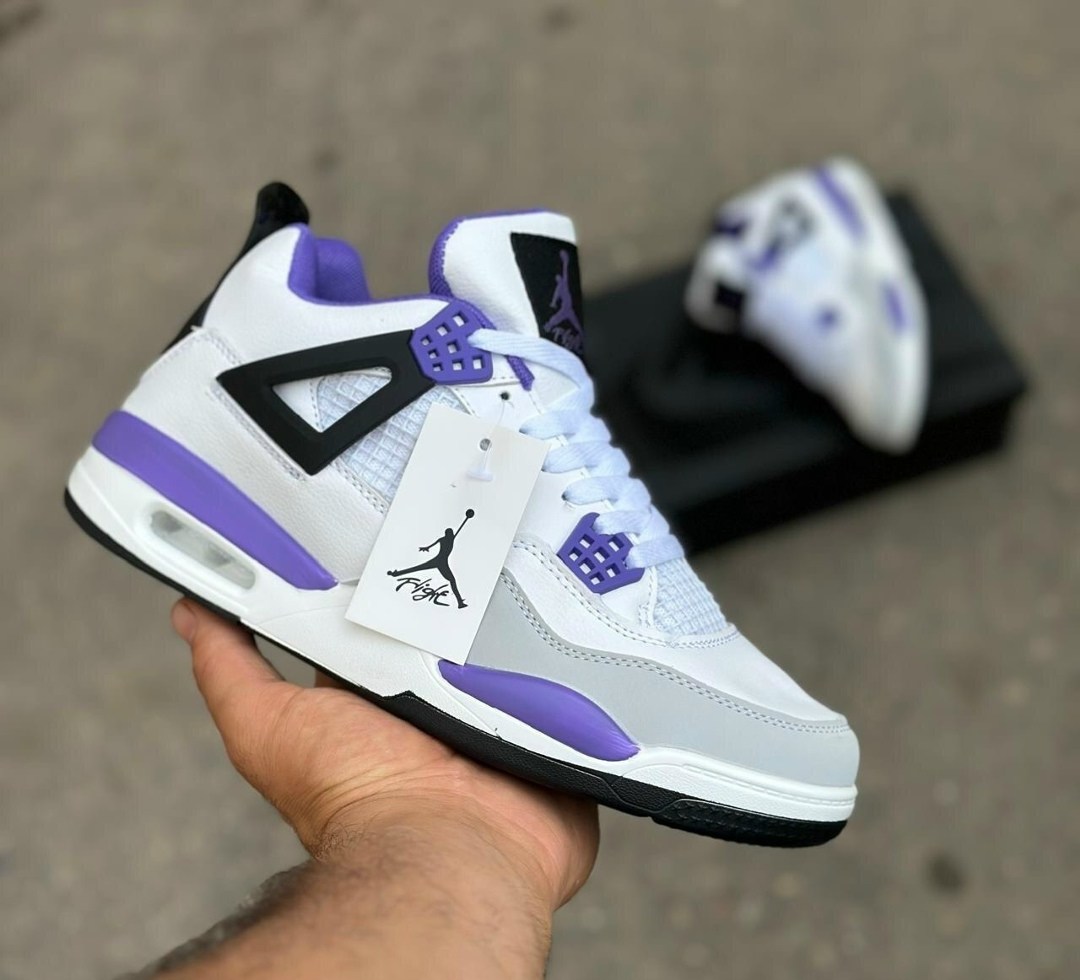 кроссовки nike air jordan 4 retro,кроссовки nike air jordan 4,nike air jordan 4 retro,nike air jordan 4 white purple,кроссовки